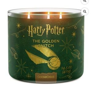 Harry Potter Golden Snitch 3 Wick Candle by Goose Creek NWT 14.5 oz